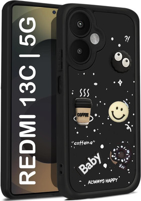Micvir Back Cover for Redmi 13C 5G(Black, Silicon, Pack of: 1)