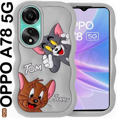 AESTMO Back Cover for Oppo A78 5G(Grey, 3D Case, Silicon)
