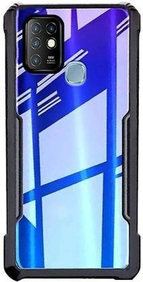 Nice Assoseries HUB Back Cover for Infinix Hot 10(Black, Flexible)