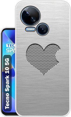Case Club Back Cover for Tecno Spark 10 5G(Silver, Grip Case, Silicon, Pack of: 1)