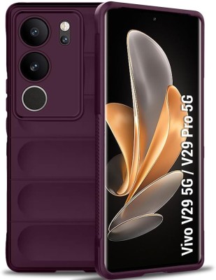 Micvir Back Cover for Vivo V29 Pro 5G(Maroon, 3D Case, Silicon, Pack of: 1)