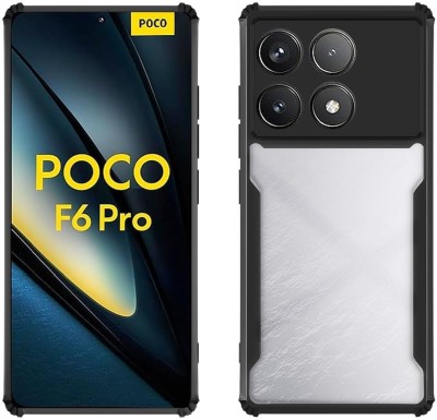 HUBISH Front & Back Case for POCO F6 5G(Black, Shock Proof, Pack of: 1)