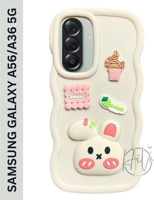 Hive Back Cover for Samsung A56 5G, Samsung A36 5G(White, Grip Case, Silicon, Pack of: 1)