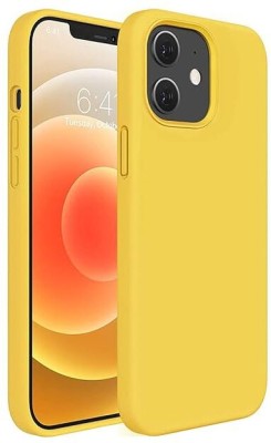 Stylonic Back Cover for Apple iPhone 12(Yellow, Dual Protection, Pack of: 1)