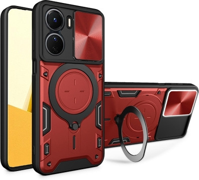 Wellchoice Back Cover for vivo V29e 5G(Red, Magnetic Case, Pack of: 1)