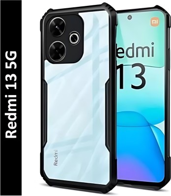 Chemforce Back Cover for Redmi 13 5G, Redmi 13 4G, Poco M6 Plus 5G, IP(Black, Hard Case, Pack of: 1)