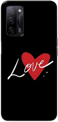 NDCOM Back Cover for Oppo A53s 5G Love Heart Printed(Multicolor, Hard Case, Pack of: 1)