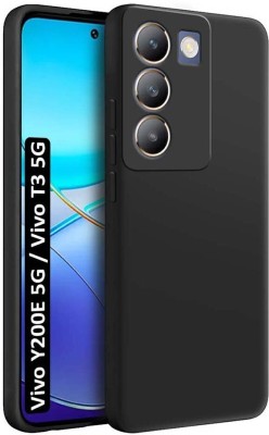 Bonqo Back Cover for vivo Y200e 5G, vivo T3 5G(Black, Dual Protection, Pack of: 1)