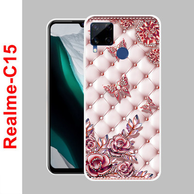 Samcase Back Cover for Realme C15(Multicolor, Silicon)