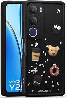 YoZoo Back Cover for Vivo Y29 5G / Vivo Y19s 5G(Black, Grip Case, Silicon, Pack of: 1)