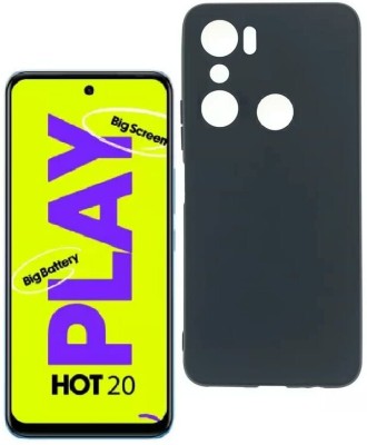 CONNECTPOINT Bumper Case for Infinix Hot 20 Play(Black, Shock Proof, Silicon, Pack of: 1)