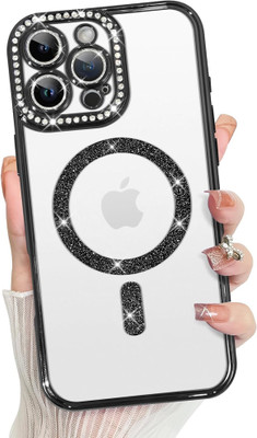 MOBLUS Back Cover for Apple iPhone 16 Pro Max(Black, Magsafe, Silicon, Pack of: 1)