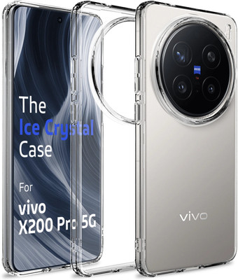 Golden Sand Back Cover for Vivo X200 Pro 5G(Transparent, Shock Proof, Pack of: 1)