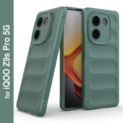 Zapcase Back Cover for iQOO Z9s Pro 5G(Green, 3D Case, Silicon, Pack of: 1)