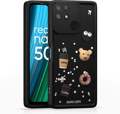 Flipkart SmartBuy Back Cover for Realme Narzo 50a(Black, Grip Case, Pack of: 1)