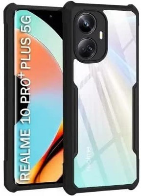 S-Softline Back Cover for Realme 10 Pro Plus 5G, Transparent Soft Silicon TPU Shockproof(Transparent)