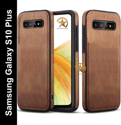 SEVEN7STAR Back Cover for Samsung Galaxy S10 Plus(Brown, Dual Protection, Pack of: 1)