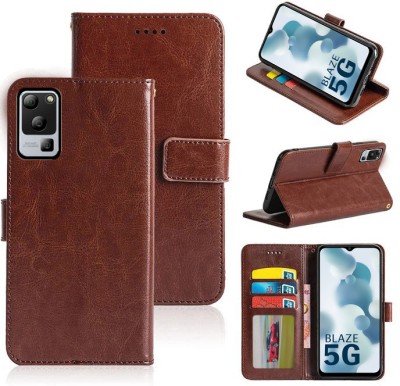 Wowcase Back Cover for Lava Blaze 5G(Brown, Dual Protection, Pack of: 1)