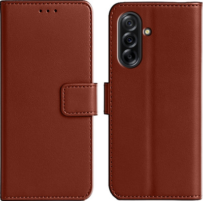 Ascensify Back Cover for Samsung Galaxy A36 5G Premium PU Leather Flip Cover with Card Slots & Stand Feature(Brown, Dual Protection, Pack of: 1)