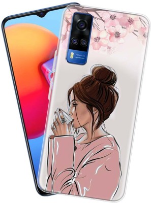 Fashionury Back Cover for VIVO Y51(Multicolor, Grip Case, Silicon, Pack of: 1)