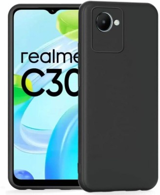 Bodoma Back Cover for Realme C30(Black, Flexible, Silicon)