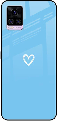 Hocopoco Back Cover for Vivo V20(Blue, Grip Case, Pack of: 1)