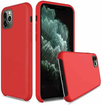 Midos Back Cover for iPhone 11 Pro, Silicone with Full Protection Soft Slim Back Cover For - iPhone 11 Pro(Red, Grip Case, Silicon)