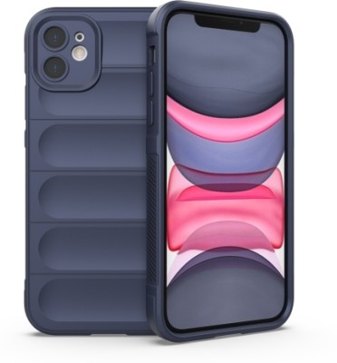 MOBILOVE Back Cover for APPLE iPhone 11(Blue, 3D Case, Silicon, Pack of: 1)