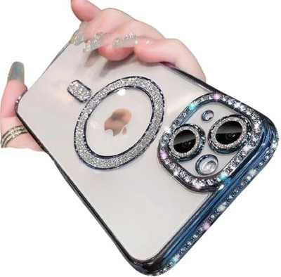 fi-yonity Back Cover for Diamond Glitter Apple iPhone 15 Plus(Blue, 3D Case, Pack of: 1)