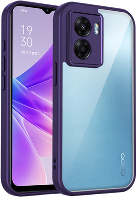 Kypo Back Cover for Oppo A77(Purple, Transparent, Camera Bump Protector, Pack of: 1)
