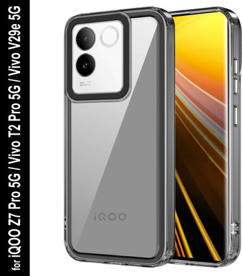 Zapcase Back Cover for iQOO Z7 Pro 5G(Black, Grip Case, Pack of: 1)