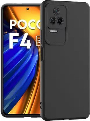 NewSelect Back Cover for POCO F4 5G(Black, Pack of: 1)