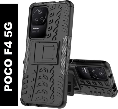 KWINE CASE Back Cover for POCO F4 5G(Black, Grip Case, Pack of: 1)