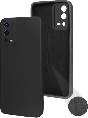 fi-yonity Back Cover for OPPO A55(Black, Shock Proof, Silicon, Pack of: 1)