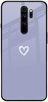 QRIOH Glass Back Cover for Mi Redmi Note 8 Pro(Multicolor, Grip Case, Pack of: 1)