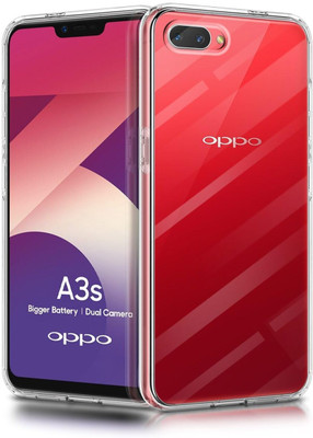 WOW Imagine Back Cover for Oppo A3s / Realme C1 Crystal Clear Full Device & Camera Protection Shockproof TPU(Transparent, Flexible, Silicon)