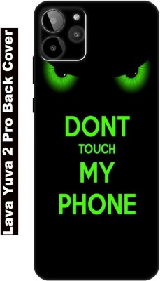 PrintKaver Back Cover for LAVA YUVA 2 PRO Back Cover(Green, Black, Grip Case, Silicon, Pack of: 1)