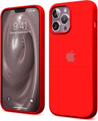 fabro Back Cover for iPhone 13 Pro max(Red, Stand, Silicon, Pack of: 2)