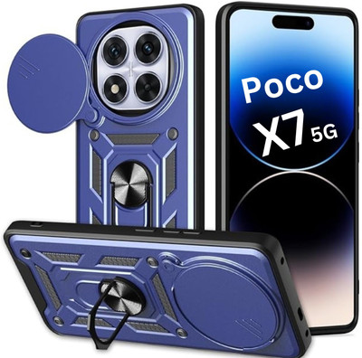 Fablue Back Cover for Poco X7 5G(Blue, Rugged Armor, Pack of: 1)
