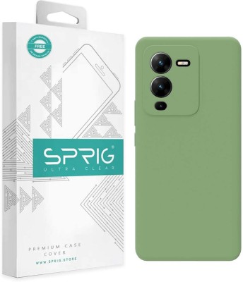 Sprig Back Cover for Vivo V25 Pro 5G, V25 Pro, v25 Pro 5G(Green, Grip Case, Silicon, Pack of: 1)