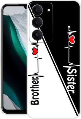FRONK Back Cover for realme P3x 5G, RMX3944, BROTHER, SISTER, BHAI, BAHAN, LOVE(Black, Flexible, Silicon, Pack of: 1)