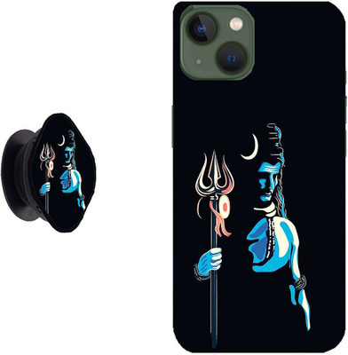 Hello Case Back Cover for Apple Iphone 13 Mini(Blue, Black, Cases with Holder, Pack of: 2)