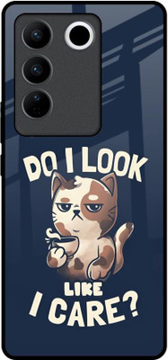 Hocopoco Back Cover for Vivo V27 5G(Blue, Grip Case, Pack of: 1)