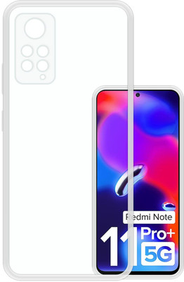 NIMMIKA ENTERPRISES Back Cover for Mi Redmi Note 11 Pro Plus 5G(Crystal Clear Transparency | Durable Silicone Material)(Transparent, Shock Proof, Silicon, Pack of: 1)