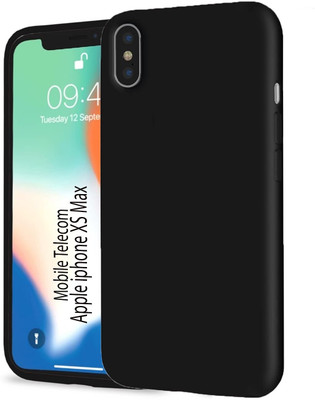 S-Hardline Back Cover for Apple iPhone XS Max, Premium Silicon Candy Case(Black, Silicon, Pack of: 1)