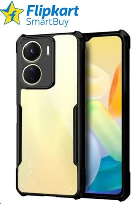 Flipkart SmartBuy Back Cover for Vivo Y56 5G(Black, Camera Bump Protector, Silicon, Pack of: 1)