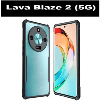 Lilliput Back Cover for Lava Blaze 2 5G(Black, Grip Case, Pack of: 1)
