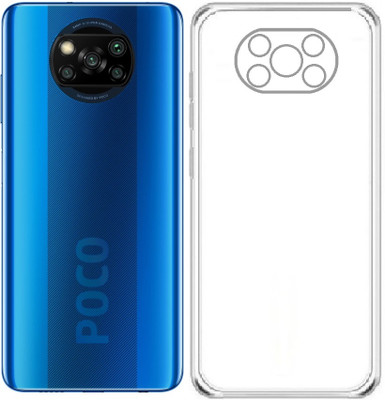 Highderabad Tech Back Cover for Poco X3, Poco X3 Pro(Transparent, Camera Bump Protector, Pack of: 1)