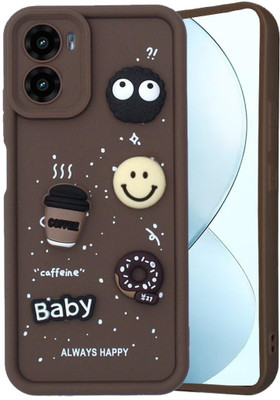 Seetu Back Cover for Vivo T2x 5G(Brown)