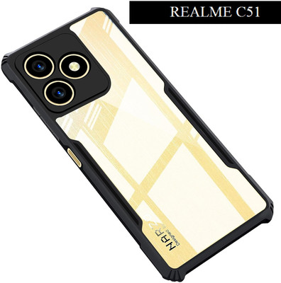 BRENZZ Back Cover for realme C51, REALME C51, (IP)(Transparent, Shock Proof, Silicon, Pack of: 1)